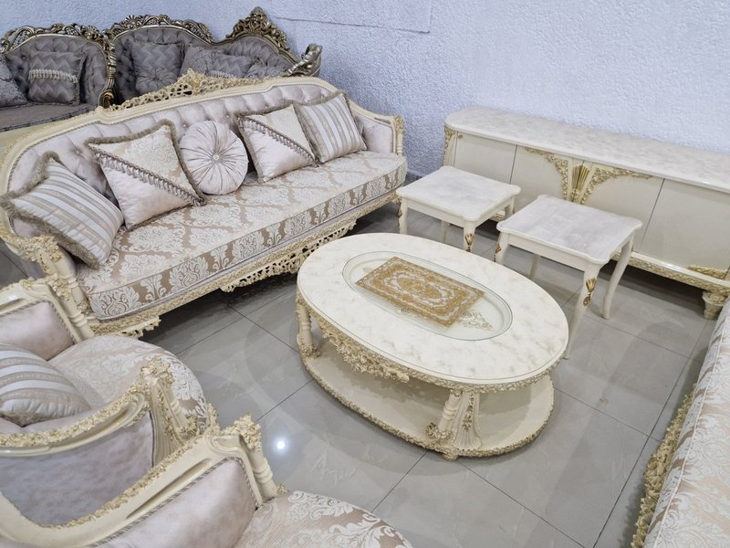 Royal Baroque Complete Home Furniture Collection (Bedroom, Dining & Living Suite) - Image 2