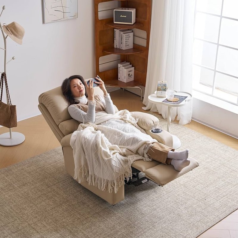 Modern Power Recliner Chair with Cup Holders & Storage Pocket - Image 3