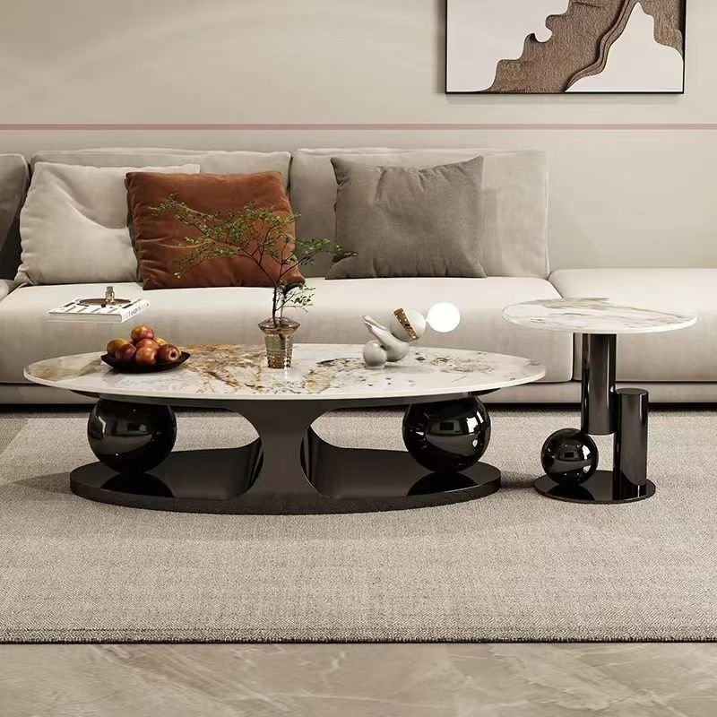 Nordic centre table with side stool. - Image 2