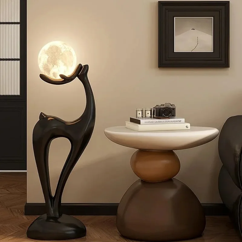 Modern Sculptural Totem Accent Side Table - Image 2
