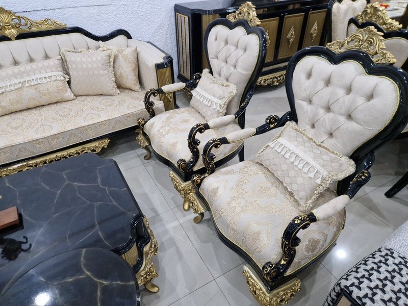 Royal Baroque Complete Grand Home Furniture Suite (Living, Dining & Media Collection) - Image 3