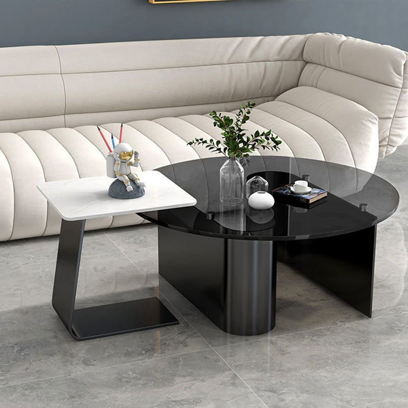 Glass center table with side - Image 2