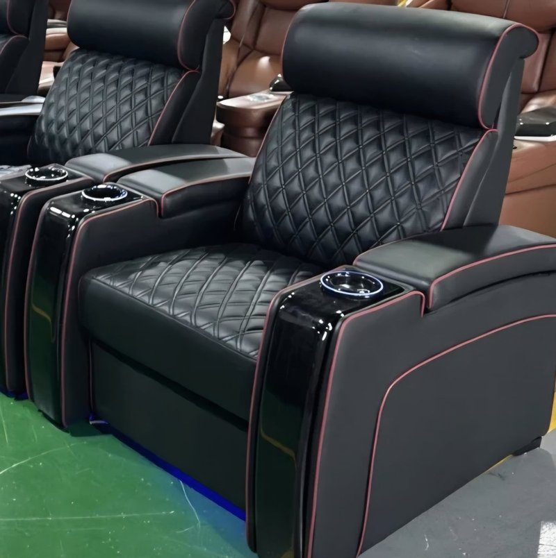 VIP Home Theater Power Recliner Chair with Massage, LED Cup Holders & USB Charging - Image 4