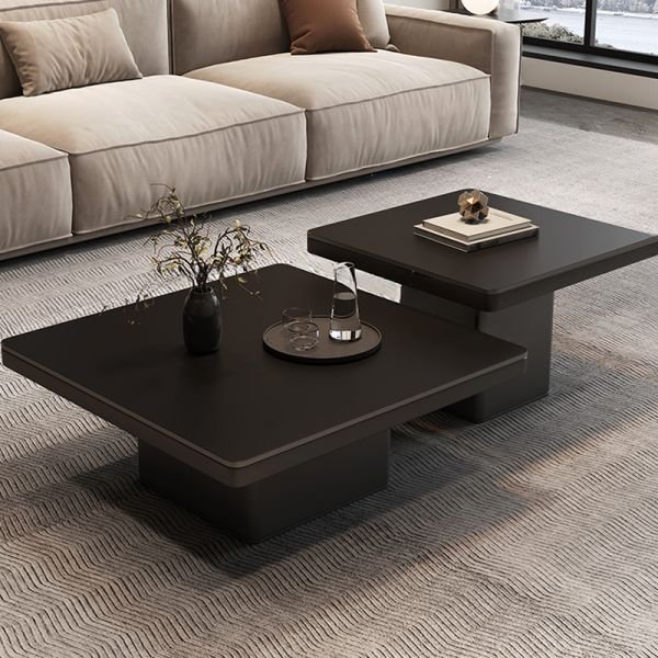 Urban Edge Dual-Tier Tempered Glass Coffee Table - Image 1