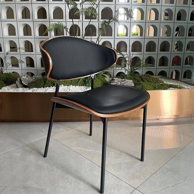 Mid-Century Modern Bentwood & Leatherette Dining Chair - Image 6