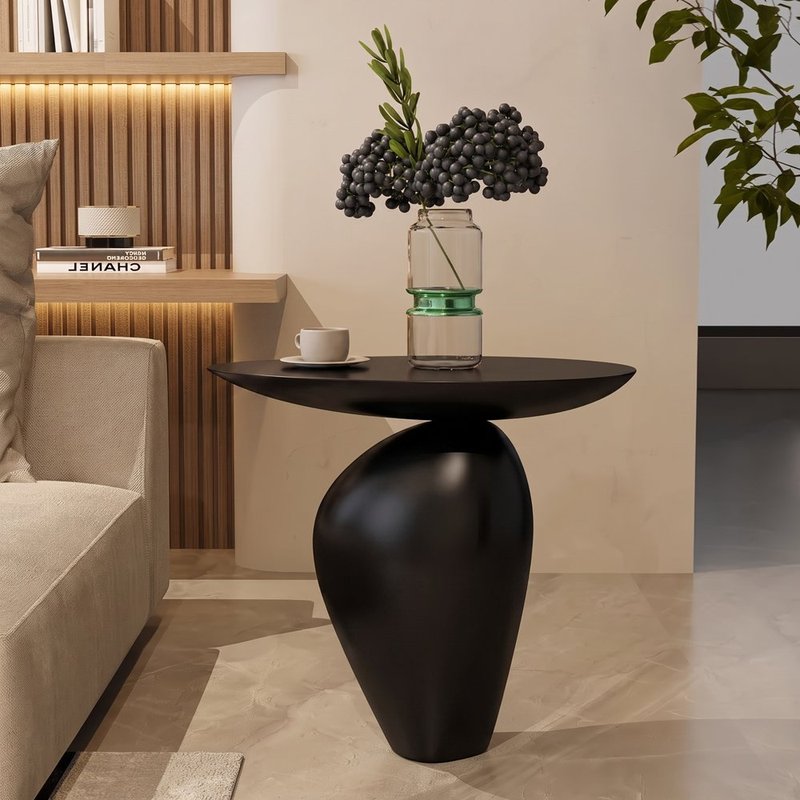Sculptural Organic Tear-Drop Side Table - Image 1