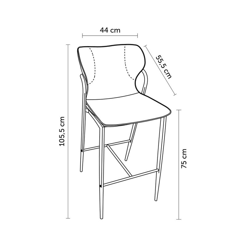 Unique bar chairs - Image 4