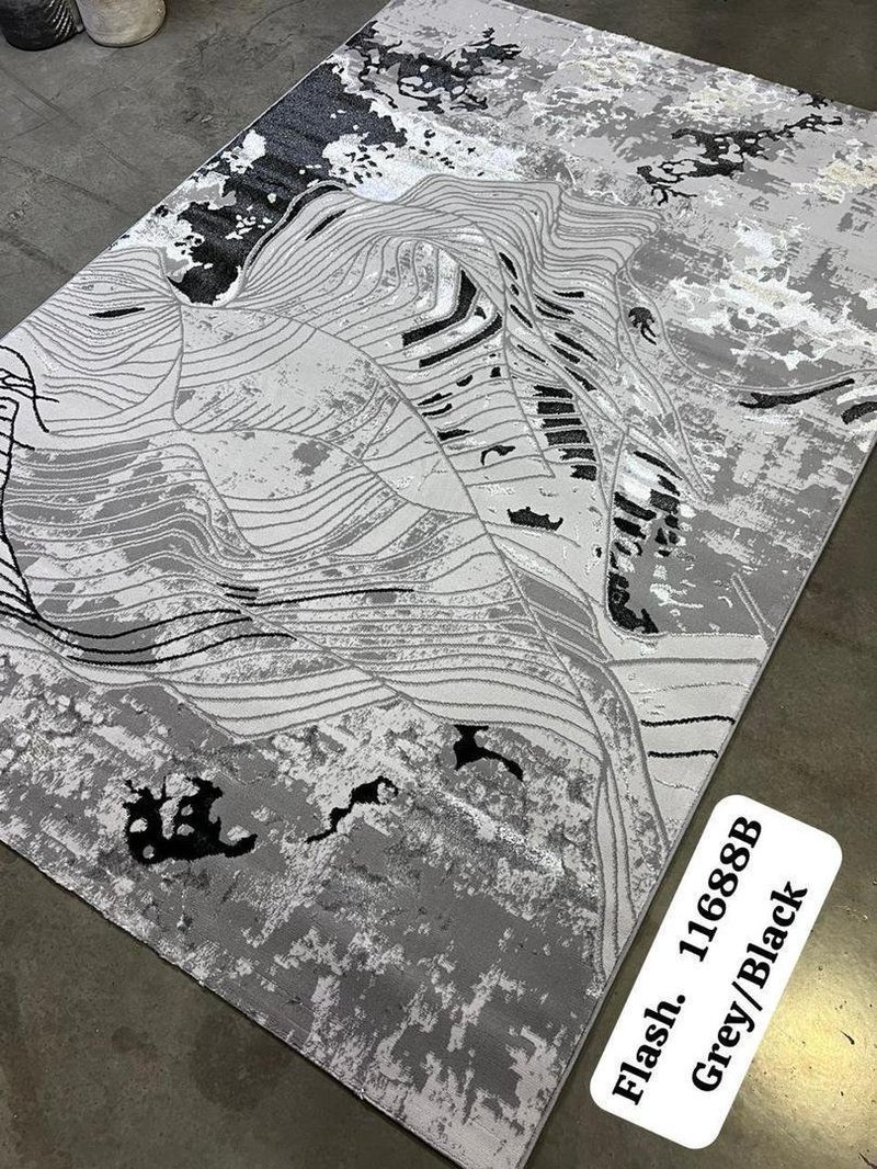 Turkish Modern Abstract & Fluid Line Designer Area Rug Collection7by10 - Image 8