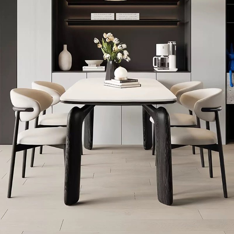 Grand Luxury 6-Seater Dining Table and Chair Set for Modern Family Living - Image 3