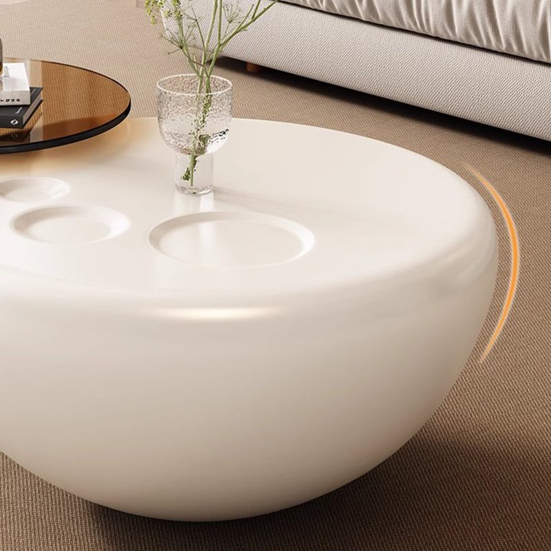 Cream Nordic centre table - Image 4