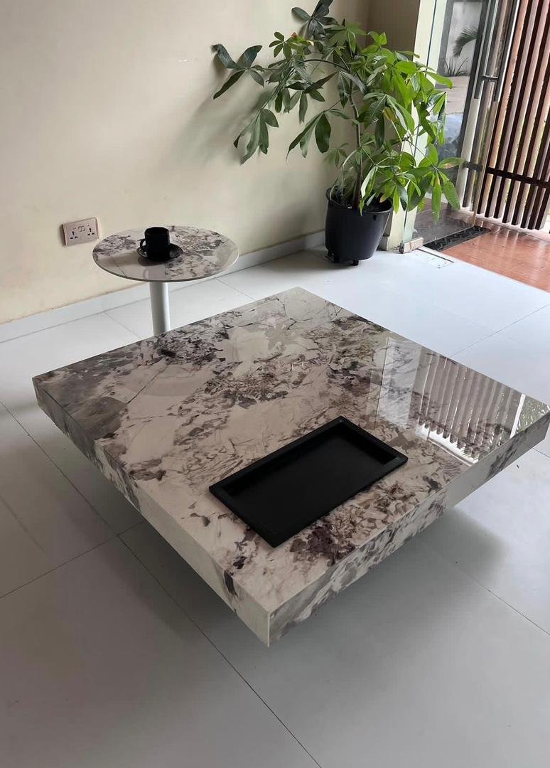Stone marble top, unique - Image 1