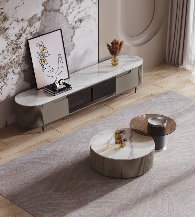 Center table with drawer luxury - Image 2