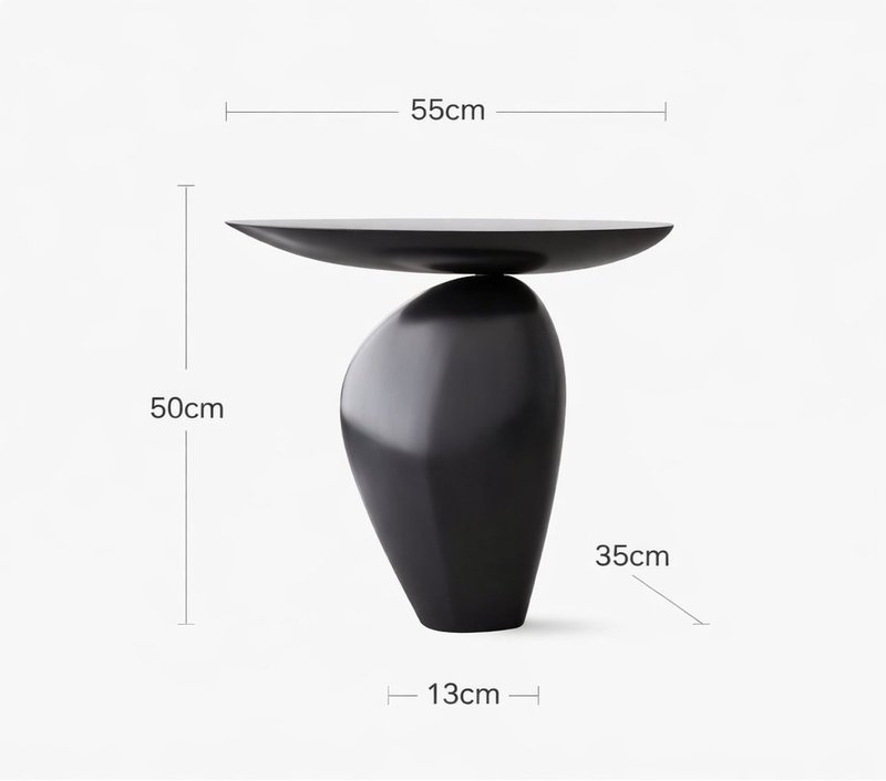 Sculptural Organic Tear-Drop Side Table - Image 4