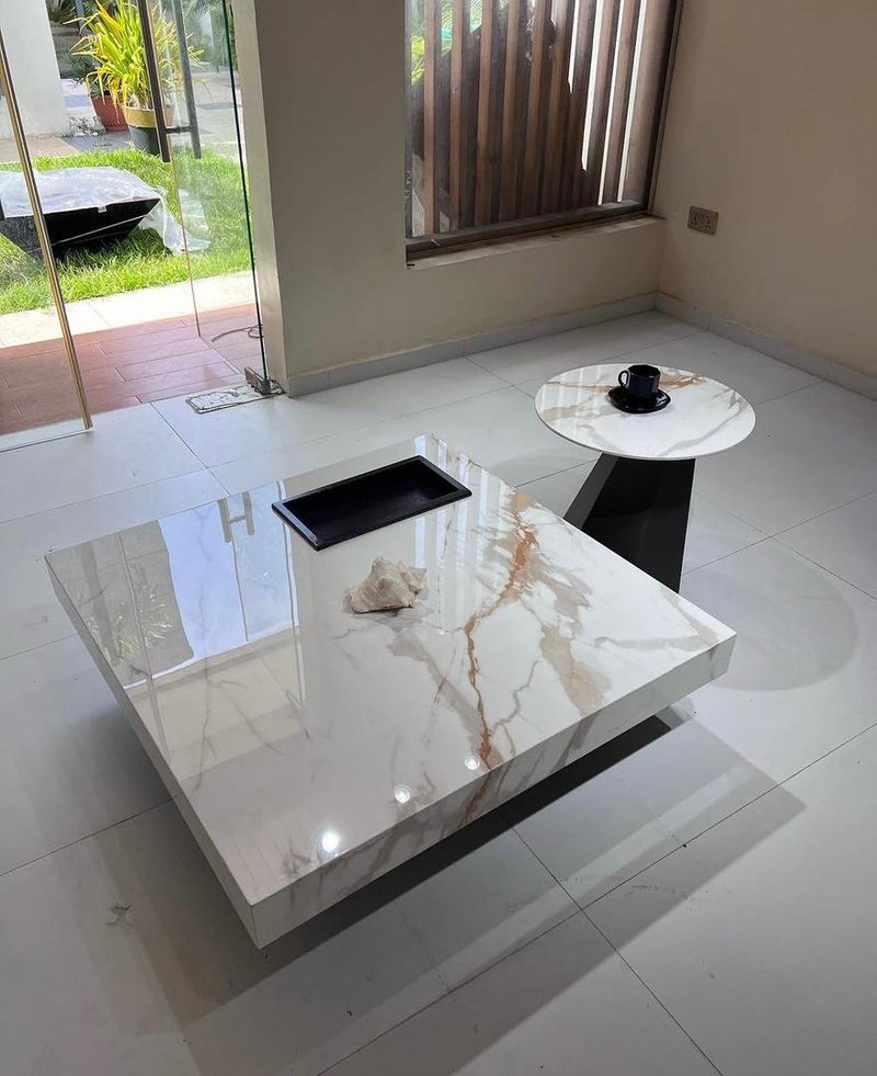 Stone marble top, unique - Image 2