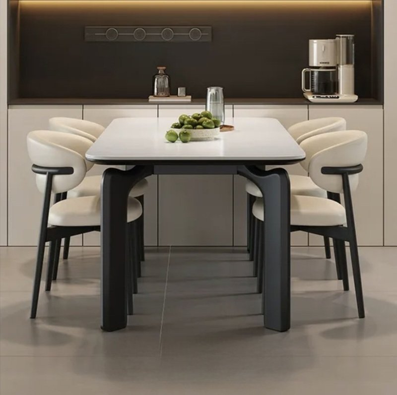 Grand Luxury 6-Seater Dining Table and Chair Set for Modern Family Living - Image 2