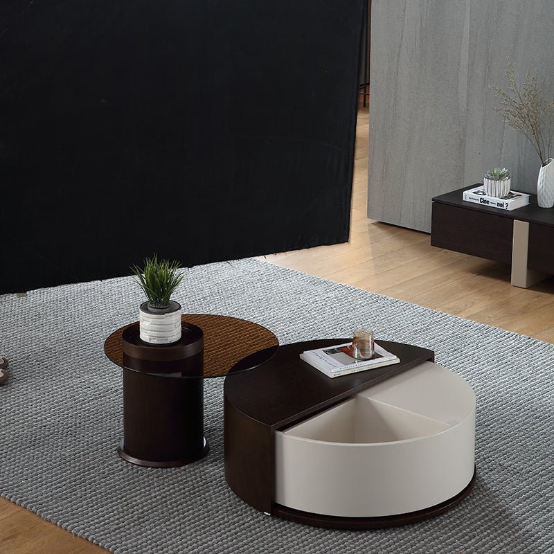 Round center table with storage space - Image 1