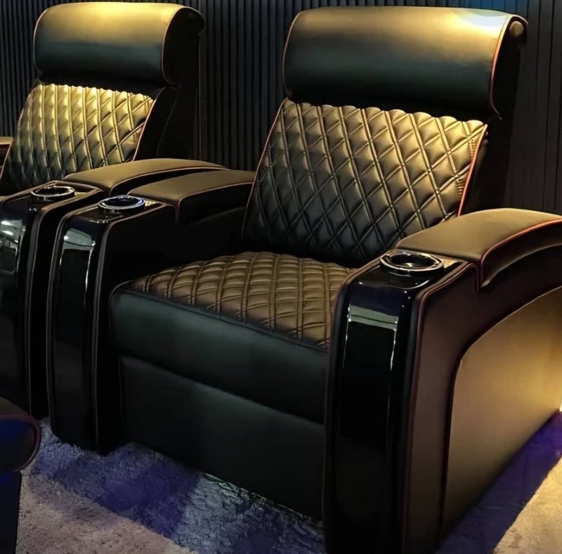 VIP Home Theater Power Recliner Chair with Massage, LED Cup Holders & USB Charging - Image 3