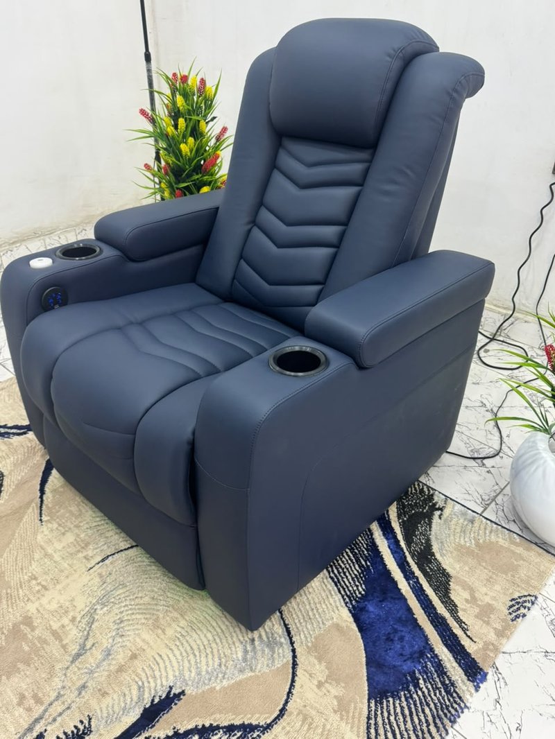 Luxury Power Recliner with Massage & Ambient Lighting