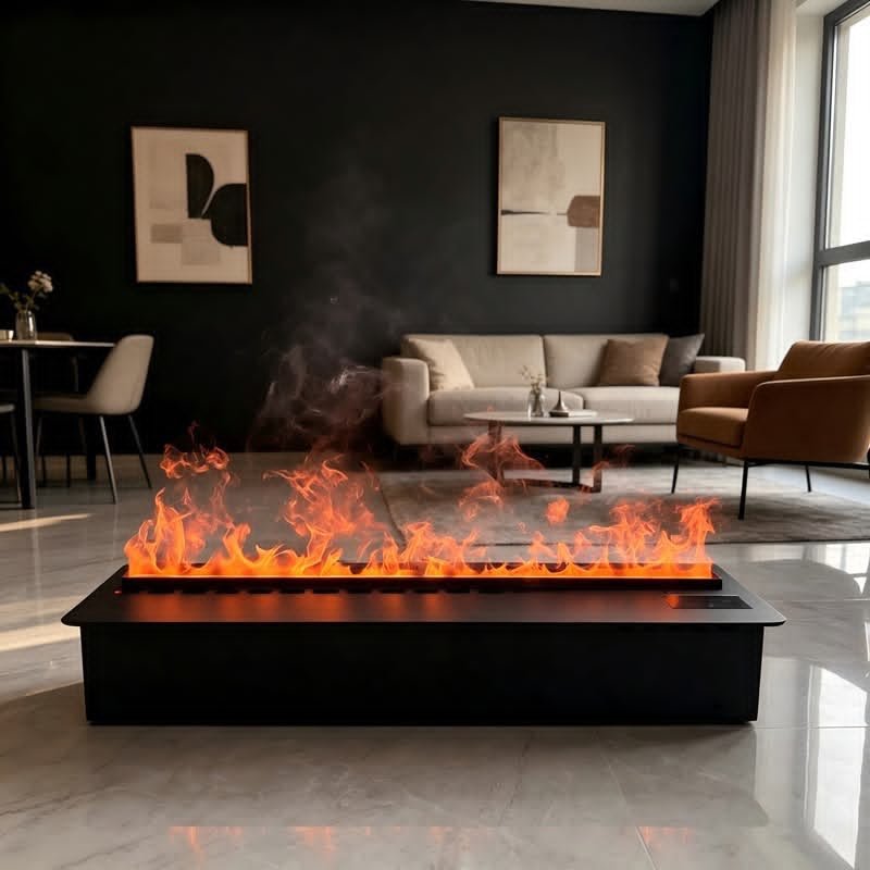 Ignite Modern Linear Water Vapor Electric Fireplace Insert